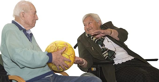 Handi Life Sport | Little Butterfly Bell Ball | Lightweight Audible Ball with Inflatable Rubber & Tactile Grip| Therapy & Recreation | Adaptive Sports