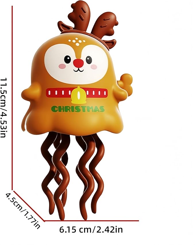 Wind-Up Toys 2 Pack Reindeer, Dual Play Modes, Dancing & Sliding Car, Summer Fun, Birthday Party Favor, Parent-Child Interactive Gift, Educational & Brain-Boosting Toy for Kids 3+ (2 Pack Reindeer)