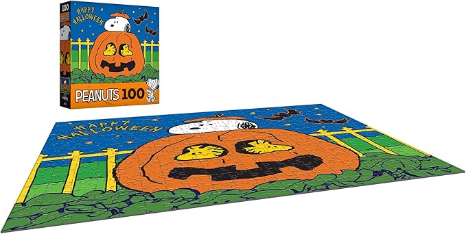 RoseArt - Peanuts - Happy Halloween - 100 Piece Jigsaw Puzzle for Kids and Adults