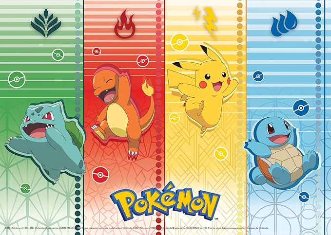 Buffalo Games - Pokémon 4-in-1 Kids Jigsaw Puzzle Multipack - 48, 72 & 100 Piece Puzzles - Colorful Character Art - Preschool Learning Activity -Ages 3-6+ - Birthday for Boys & Girls
