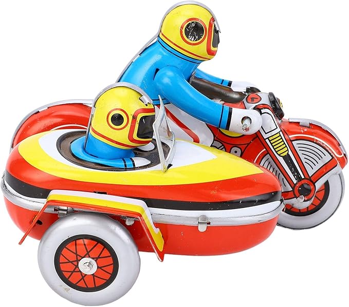 ANGGREK Retro Wind Up Toy, Motorcycle Toy Easy for Christmas