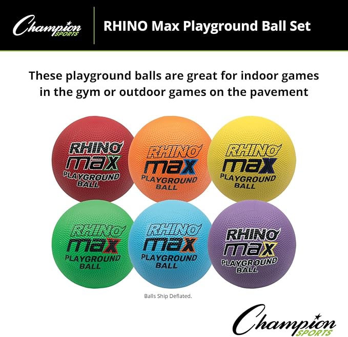 Champion Sports Rhino Max Playground Ball Sets - Available in Mulitple Activity Styles