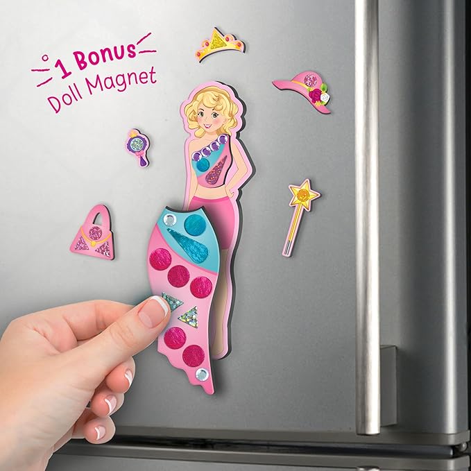 Imagimake DIY Magnetic Dress-Up Princess | 30 Dresses & Accessories | Mix & Match Pretend Play Magnetic Toys | Games for 3 Year Olds | Easter Basket Stuffers | 3,4,5,6 Year Old Girl Birthday Gift