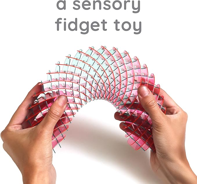Morf Fidget Sensory Spring Berry – 3D Slug Spring Toy for Kids, Teens, and Adults - Stretchy, Quiet, Stress and Anxiety Relief, Focus - for Play, School, Work Gifts, Great for Classroom, Office
