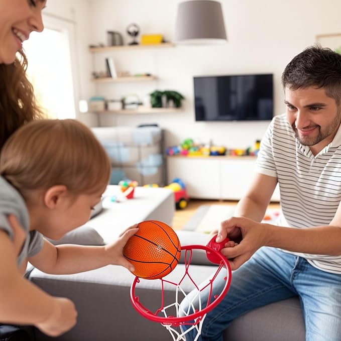 Shindel Mini Basketball, 6PCS 6.3 inches Basketballs with Pump for Birthday Gifts for Toddlers Kids, Playground Balls for Pool, Indoors, Outdoors