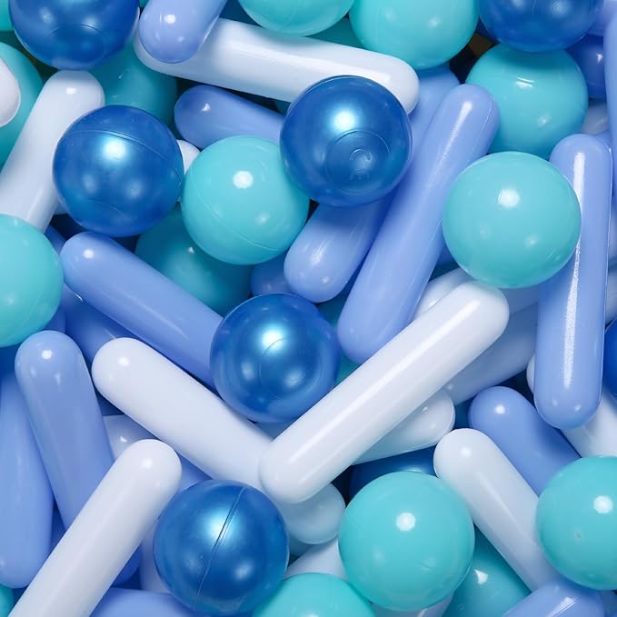 STARBOLO Ball Pit Balls for Kids -Pack of 150 200 500 Colorful Ball Pit Balls Crush Proof Plastic Toy Balls for Toddlers Ball Pit, Ball Pit Play Tent, Baby Pool Water Toys