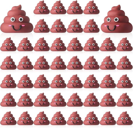 200 Pcs Mini Poop Figurine Tiny Statue Small Poop Figures Toys Fake Classic Brown Toys for Gift Bag Fillers Halloween Egg Fillers Prank Hide and Seek Props Party Supplies Gifts
