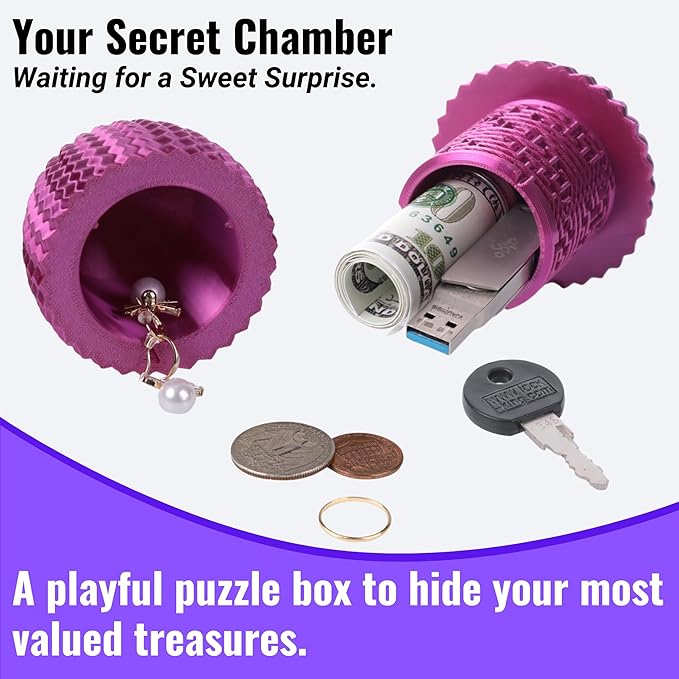 Maze Egg Money Puzzle Gift Box: Available in 4 Unique Internal Designs - Secret Cash Holder & Surprise Gift Container for Easter, Birthday, Wedding - Fun Brain Teaser Toy for Kids & Adults