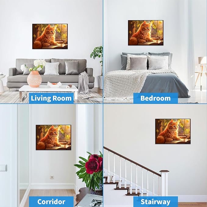 1000 Piece Puzzle for Adults Window Cat Puzzles 1000 Pieces Reading Cat Jigsaw Puzzles 1000 Pieces Cute Kitten Puzzle Cozy Retreat Puzzles for Adults Seniors Teens Challenging Gift