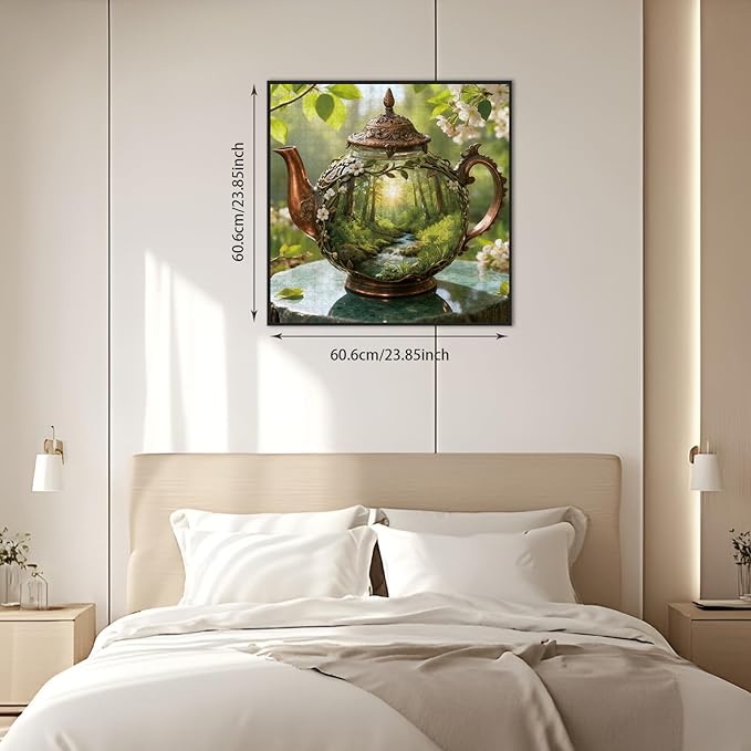 Puzzles for Adults 1024 Pieces Surreal Nature Landscape Print for Boho, Jigsaw Puzzles with HD Poster, Puzzles with Letter Markings, Gift for Family Friends