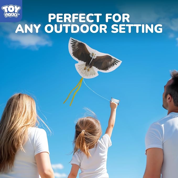 TOY Life 48.4'' Large Kites Easy to Fly for Kids Adults with 328.1 FT String, Beach Kite Outdoor Game Outside Toys Activity Summer Toys for Kids