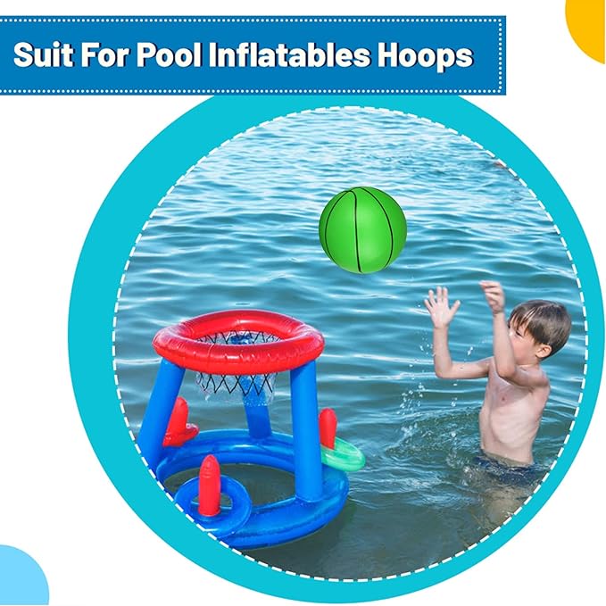 6 INCH PVC Mini Basketball for Indoor Mini Hoops, Soft 6" Rubber Replacement for Over Door Hoops, Ideal for Adults & Kids