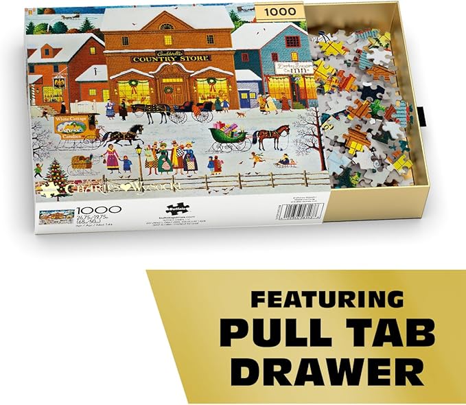 Buffalo Games – Cauldwell's Country Store - 1000 Piece Jigsaw Puzzle - Premium Gold Collection Giftable Puzzle for Adults – Precision-Cut Pieces, Beautiful Artwork