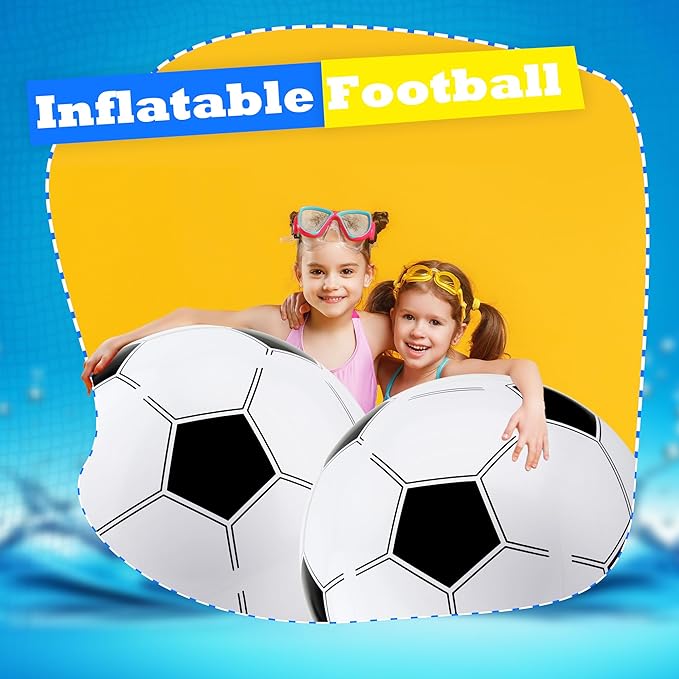 2 Pcs 40 Inch Giant Inflatable Soccer Ball Basketball Volleyball Baseball Blow Up Beach Balls Large Inflatable Sport Pool Balls for Outdoor Activity Games Pool Decoration