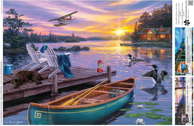 Buffalo Games - Darrell Bush - Preferred Seating - 1000 Piece Jigsaw Puzzle for Adults -Challenging Puzzle Perfect for Game Nights - Finished Size is 26.75 x 19.75