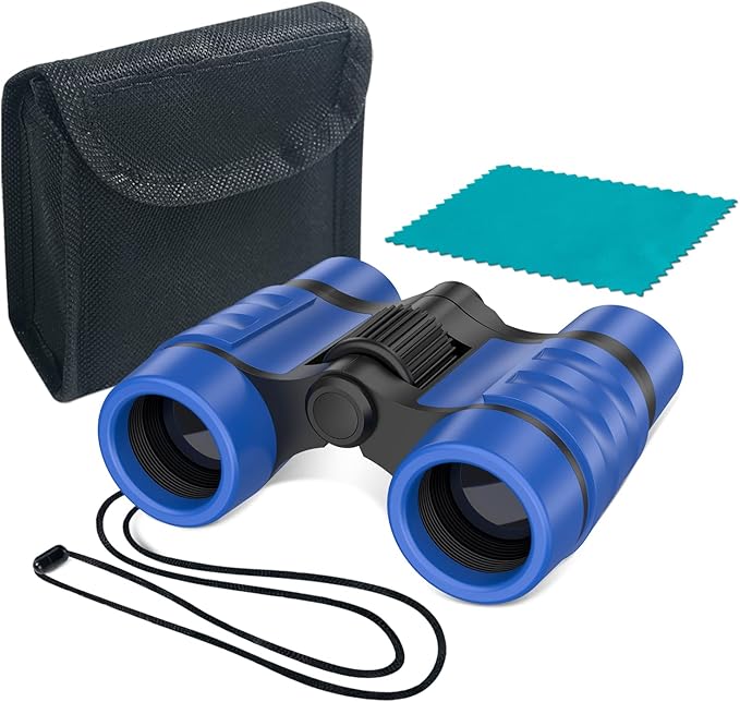 ESSENSON Binoculars for Kids Toys Gifts for Age 3-12 Years Old Boys Girls Kids Telescope Outdoor Toys for Sports and Outside Play Hiking, Bird Watching, Travel, Camping, Birthday Presents (Dark Blue)