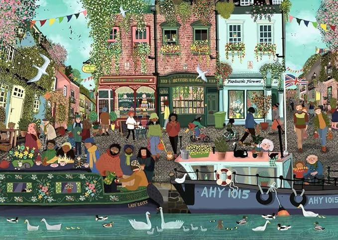 Ravensburger - Along the River, 1000 Piece Puzzle, Adults, Glue to Frame, 70cm