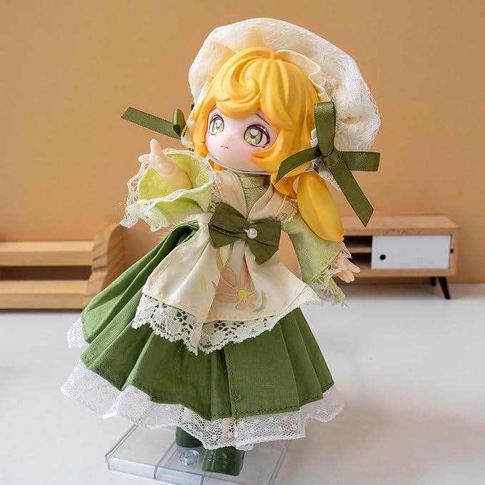 CALEMBOU BJD Blind Box, Jumping Moon Time Rabbits Series 16cm Ball Jointed Doll, Cute Dress Up Doll with Joints, Collection Action Figure Toys, Gift for Girls Boys (Jumping Moon Time-1pc)