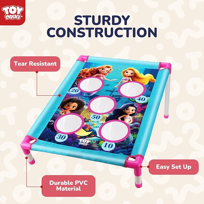TOY Life Bean Bag Toss Game, Carnival Party Games, Cornhole Set for Kids Outdoor Games, Outside Toys for Kids Ages 4-8, Yard Outdoor Toys for Toddlers 3-5, Gifts for 3 4 5 6 7 Year Old Girls & Boys