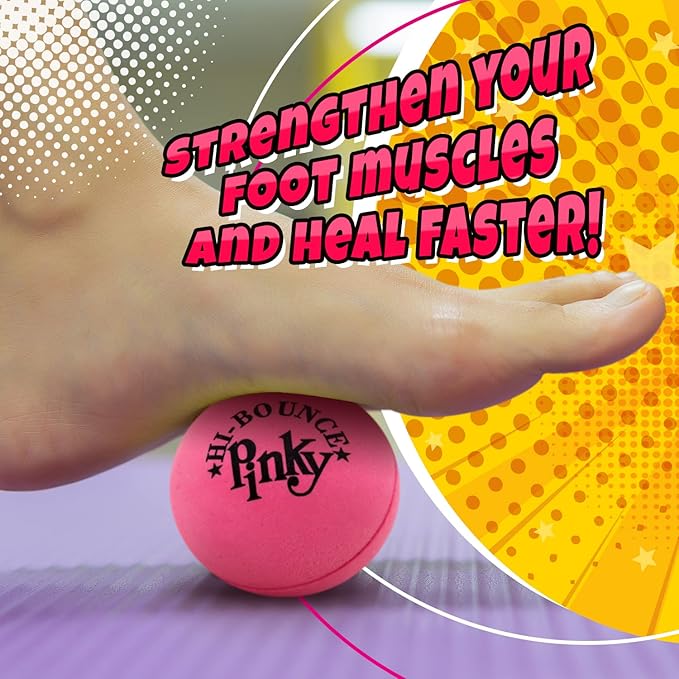 JA-RU Hi-Bounce Pinky Ball (2 Bouncy Balls) Bouncing Balls for Kids. Stress Ball, Massage Therapy. Sports Indoor & Outdoor Playground Toy, Bulk Party Favor, Stocking Stuffers 976-2p