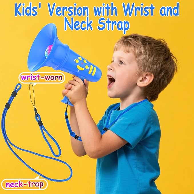 Voice Changer for Kids,Mini Megaphone,Birthday Gift for Boys Girls Ages 3,4,5,6,7,8 - Boy Toys for 3-8+ Year Old - Noise Maker Prank Gift for Christmas,Easter,Halloween,Cool Gadgets (Blue)