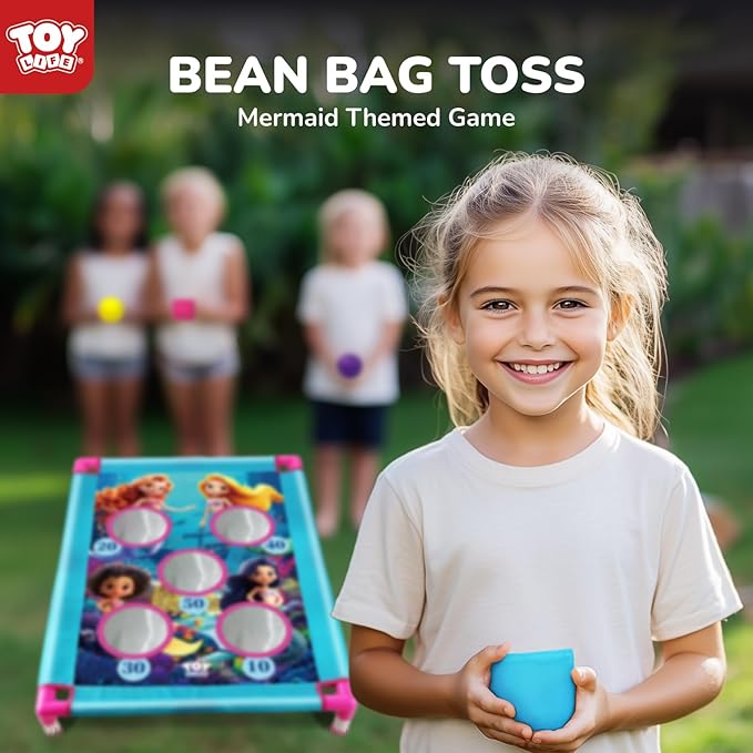 TOY Life Bean Bag Toss Game, Carnival Party Games, Cornhole Set for Kids Outdoor Games, Outside Toys for Kids Ages 4-8, Yard Outdoor Toys for Toddlers 3-5, Gifts for 3 4 5 6 7 Year Old Girls & Boys