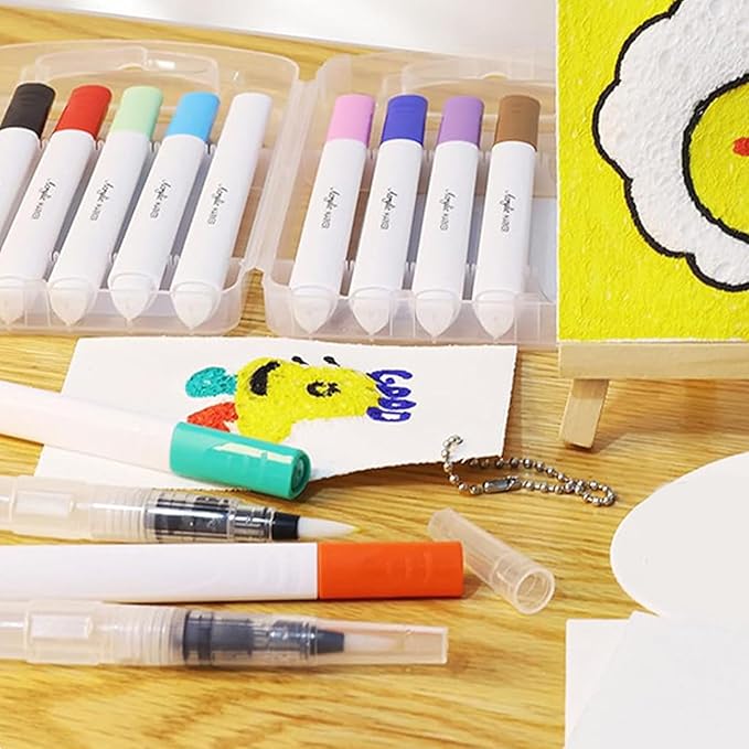 Strukturmalerei Set - Weiche Und Multifunktionale Heimdekoration Mit 3D-Effekt, Inklusive Marker | Sinnesfarbe - Für Erwachsene Kinder Mädchen Bastelarbeiten Ostern Garten Indoor