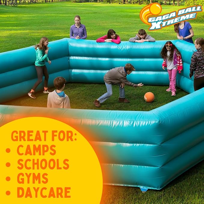 Silly Faces Playground Balls for Kids – 5 Inch Gaga Balls (4 Pk w Air Pump) – Durable Rubber Balls for Dodgeball, Handball, 4 Square, Outside School Recess Games, Kickball - Kids Easter Basket Stuffer