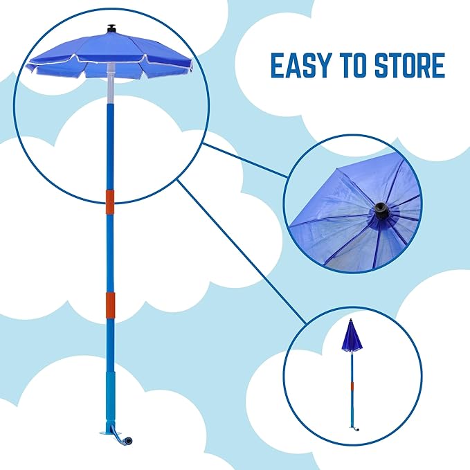 Plum Play Umbrella Sprinkler for Kids - Outdoor Water Play Sprinklers, Toddler Outdoor Toys, Durable Backyard Water Park with Splash, Summer Toys for Kids, Fun Games for Adults/Family (Fountain Tower)