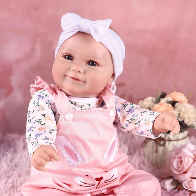 BABESIDE Reborn Baby Dolls, 20Inch Cute Soft Vinyl Realistic-Newborn Baby Doll Poseable Real Life Lifelike Baby Dolls w/Doll Accessories for 3+ Year Old Girls