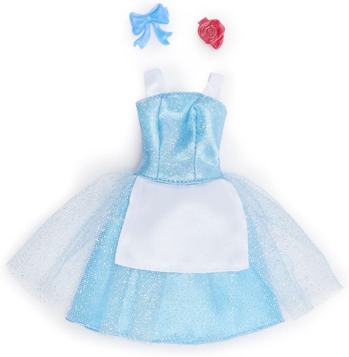 Disney Store Official Princess Ballet Doll - 11 Inch Belle Ballerina Doll - Includes Molded Hair Clips, 2 Tutu Outfits, Accessories and Robin Figure - Disney Princess Toys for Girls