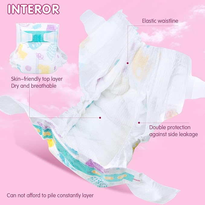 14-Pieces Reborn Baby Doll Accessories Diapers Reusable for 17-24 Inch Baby Doll Velcro Diapers Adjustable Underwear, Newborn Accessories