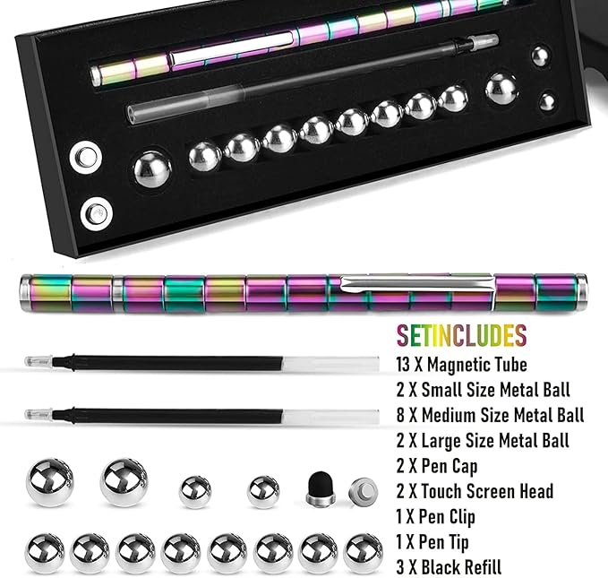 Easter Basket Stuffers,Fidget Pen, Decompression Magnetic Toy Pen, Gift for Teenage Boys, Best Gift for 8-12 Years Old, Novelty Toy for Kids or Friends