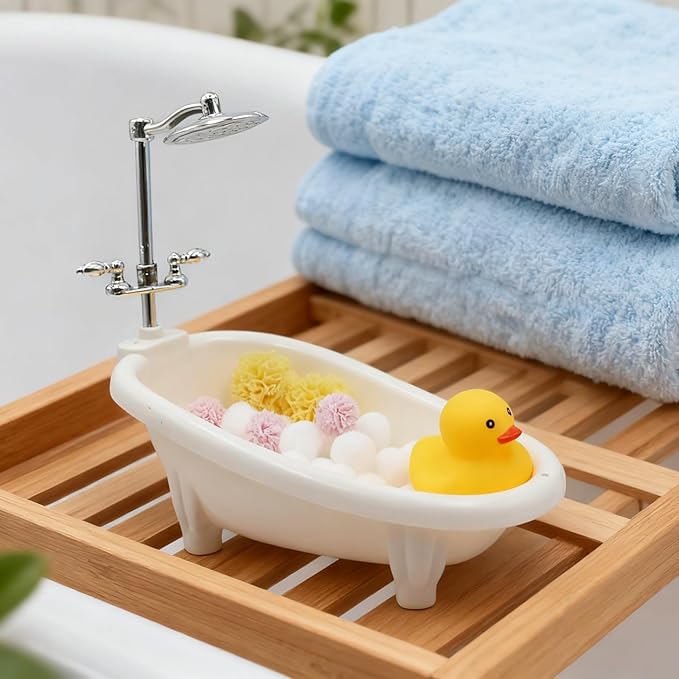 Christmas Elf Doll Accessories Kit, Over 10Pcs Holiday Elf Doll Bath Clothes Sets Include Bathrobe Socks Bathtub Towel for Christmas Decoration