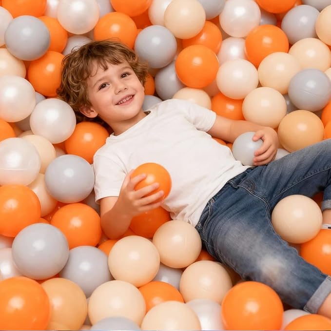 GOGOSO Ball Pit Balls for Toddlers Kids Plastic Balls for Ball-Pit Playpen Pool Baby Play Pastel BPA-Free Non Toxic Play Pastel Crush Proof Bal 50 100 200 500 1000 Count