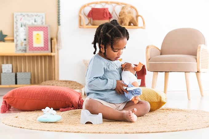 Baby Doll Potty Training Set - Corolle Baby Doll Accessory - Potty Toys Toilet with Wipes for 12" Dolls