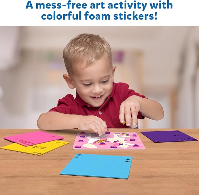 Skillmatics Foam Sticker Art Activity - Puppies, Mess-Free Fun for Kids, 800+ 3D Foam Stickers, DIY Felt Craft Kits, Gifts for Girls & Boys Ages 3, 4, 5, 6, 7