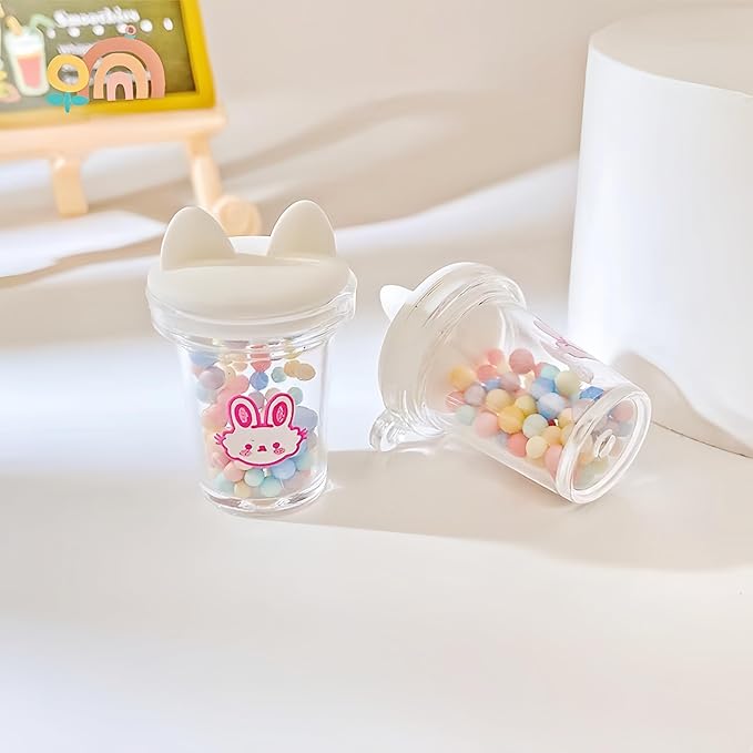 Doll Accessories for Labubu,2Pcs Cute Labubu Accessories Set,Including White and Pink Mini Labubu Cup,17cm Labubu Accessories(no Doll)