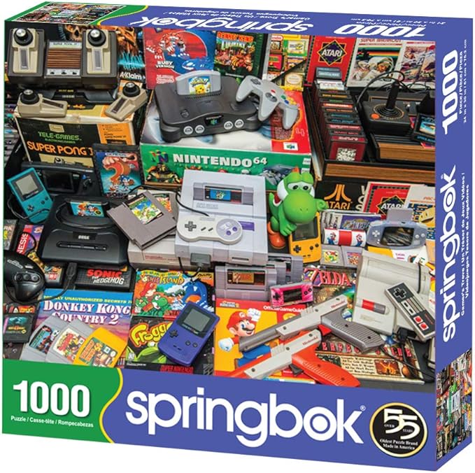 Springbok's 1000 Piece Jigsaw Puzzle Gamer's Trove, Multi