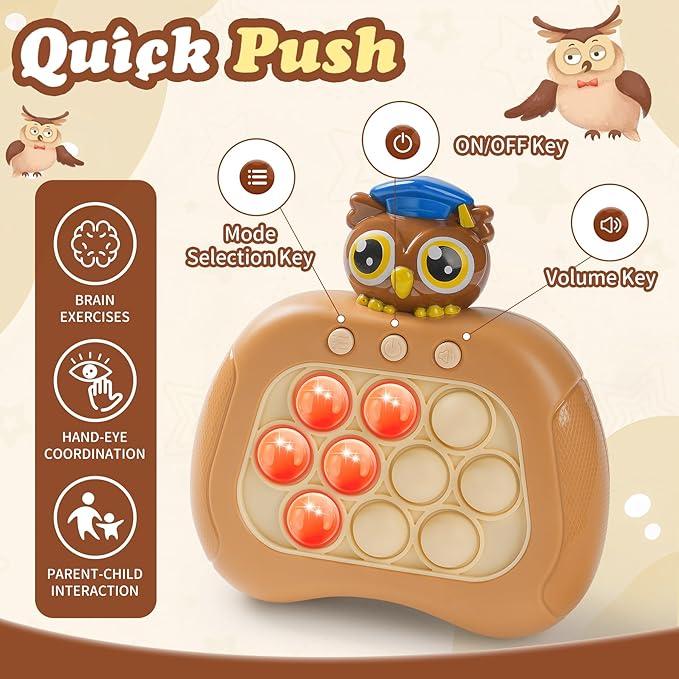 Graduation Eagles Pop Push Game,Fidget Console Toys for Kids Adults,Handheld Puzzle Game Sensory Toy,Pop Bubble Up Toys for Kids, Birthday Gifts for 3-12 Year Old Girls Boys