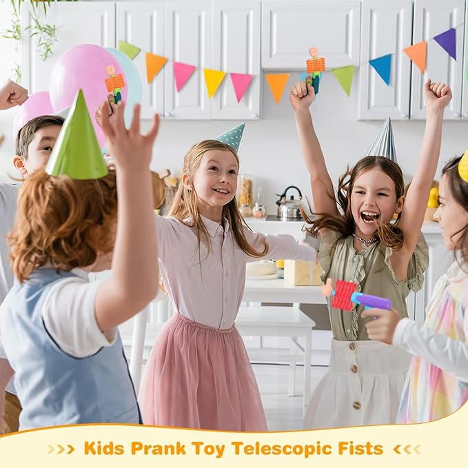 PRETYZOOM Telescopic Fists Toy Kids Prank Stretchable Stress Office Prank Prop Creative Funny Toy for Indoor Outdoor Play