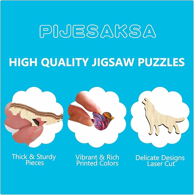 Wooden Puzzles for Adults - Glass Sunflower Wooden Puzzle, Unique Shaped Wood Jigsaw Puzzles for Adults, Wood Puzzles Adult, Perfect for Birthday Gift, Family Puzzle, 300 Piece 13.4 x 13.4in, Large