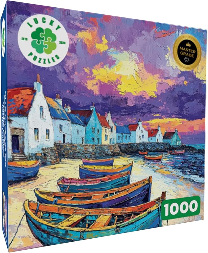 Lucky Puzzles - Whispers of the Irish Coast - 1000 Piece Jigsaw Puzzle for Adults | Unique Relaxation for Adults | Ideal Gift for Puzzle Lovers