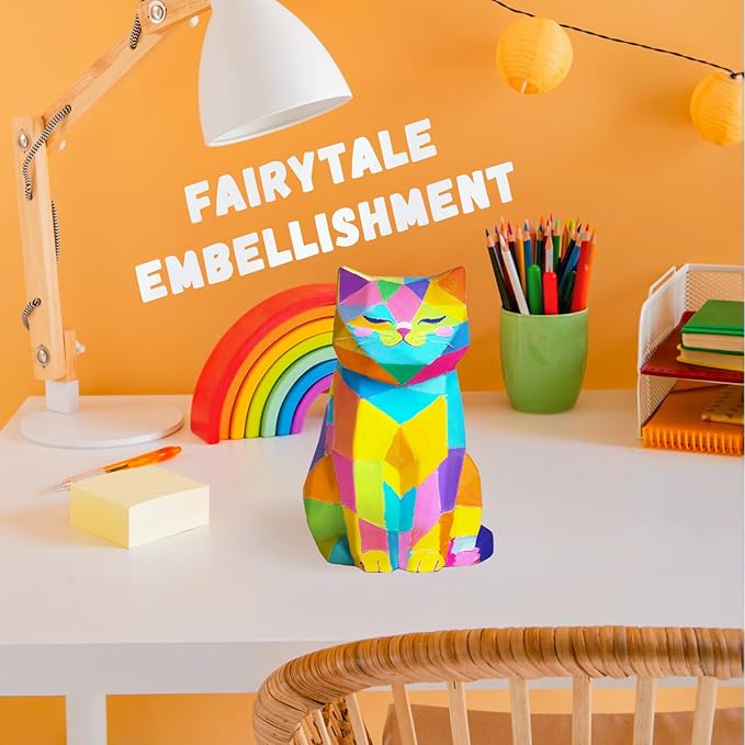 Paint Your Own Cat Lamp Kit, Arts and Crafts for Kids Ages 8-12, Arts and Crafts for Kids 4-6, DIY Sitting Cat Night Light Gifts for Girls, Art Supplies for Teens Girls Boys Birthday Ages 3 4 5 6 7 8+