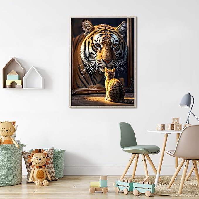 Feline Majesty Jigsaw Puzzle, 1000 Piece Puzzle for Adults, Impossible Hard Difficult Challenging Puzzles for Adults 1000 Pieces, Home Decoration Puzzle, Interlock Perfectly No Dust
