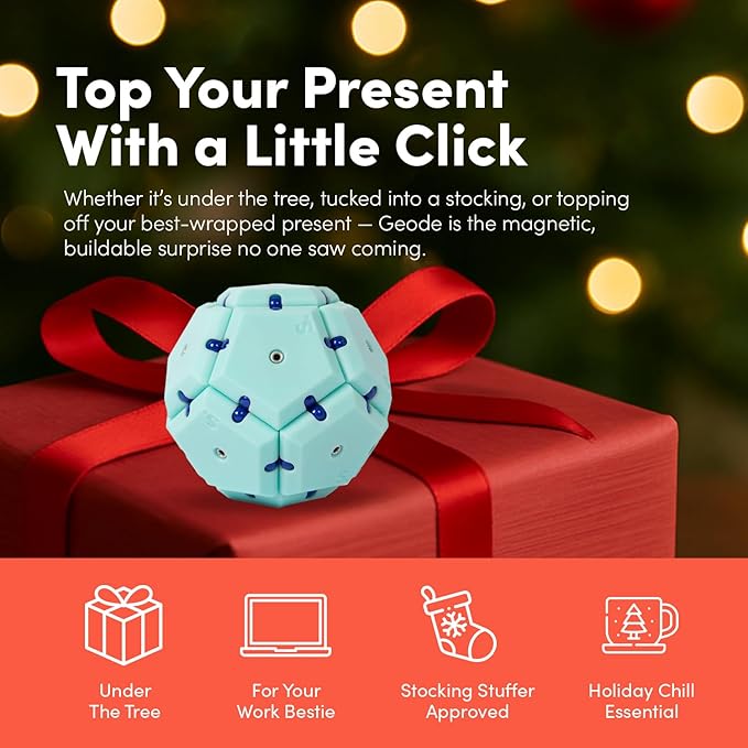 Speks Geode Magnetic Fidget Toy | Sensory Desk Toy for Adults & Teens 14+ | Stress Relief Gift |Sphere, Mile High