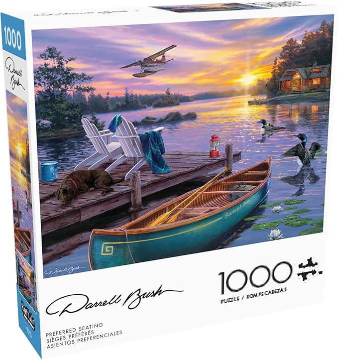 Buffalo Games - Darrell Bush - Preferred Seating - 1000 Piece Jigsaw Puzzle for Adults -Challenging Puzzle Perfect for Game Nights - Finished Size is 26.75 x 19.75