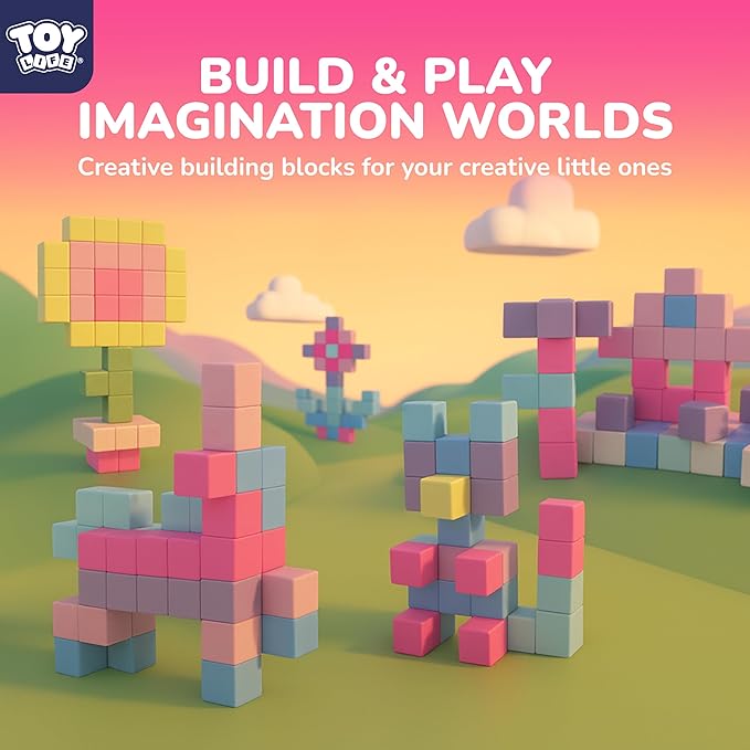 TOY Life 48 Pcs Magnetic Blocks Ages 3-5, Magnetic Building Blocks for Toddlers, Magnetics Blocks for Kids Ages 4-8 Girls & Boys, Learning Building Toys for Age 3 4 5 6 7 8-12