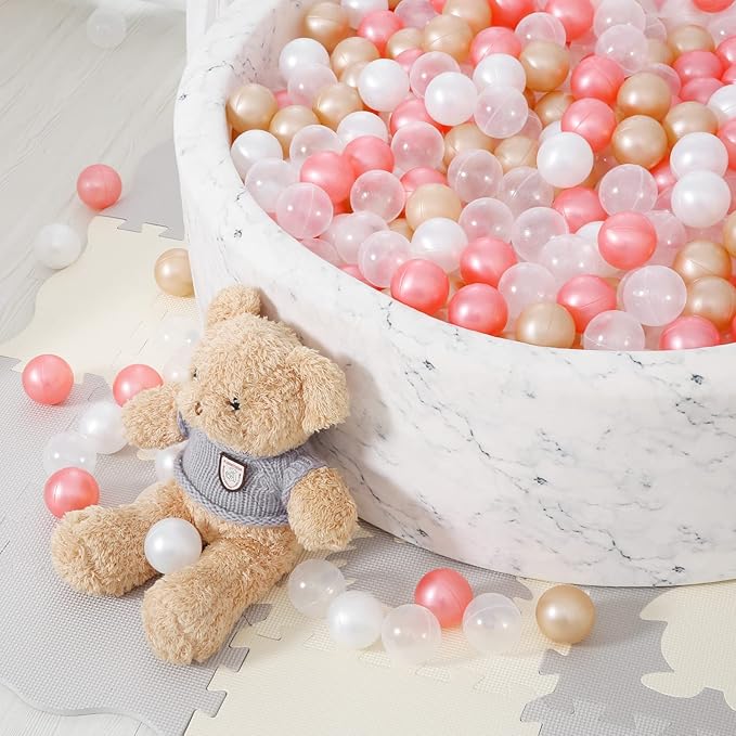 STARBOLO Ball Pit Balls for Toddlers Phthalate Free BPA Free Non-Toxic Crush Proof Play Balls for Toddlers Kids Pool Playhouse Pack of 100 200 500