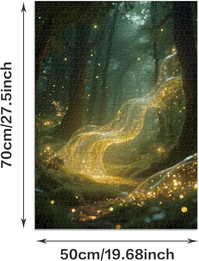 Jigsaw Puzzles 1000 Pieces for Adults - Challenging Fun Puzzles Stunning Art Wall Decor, Gift for Adult Puzzle Lovers, Fantasy Forest C0822